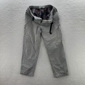 Gramicci Hiking Pants Mens Large Beige Flannel lined Belted Outdoor Gorpcore